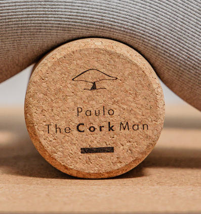 Rolo miofascial cortiça natural 150×60mm - libertação de fáscia - yoga, fisioterapia e recuperação