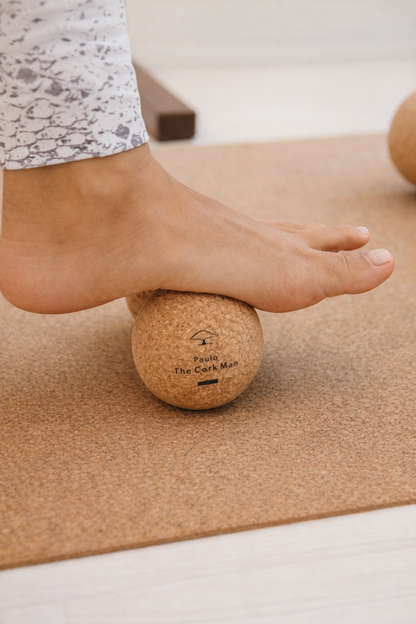 Duoball de massagem ∅80mm - libertação miofascial, alívio de dor e tensão - para coluna, costas, yoga e recuperação