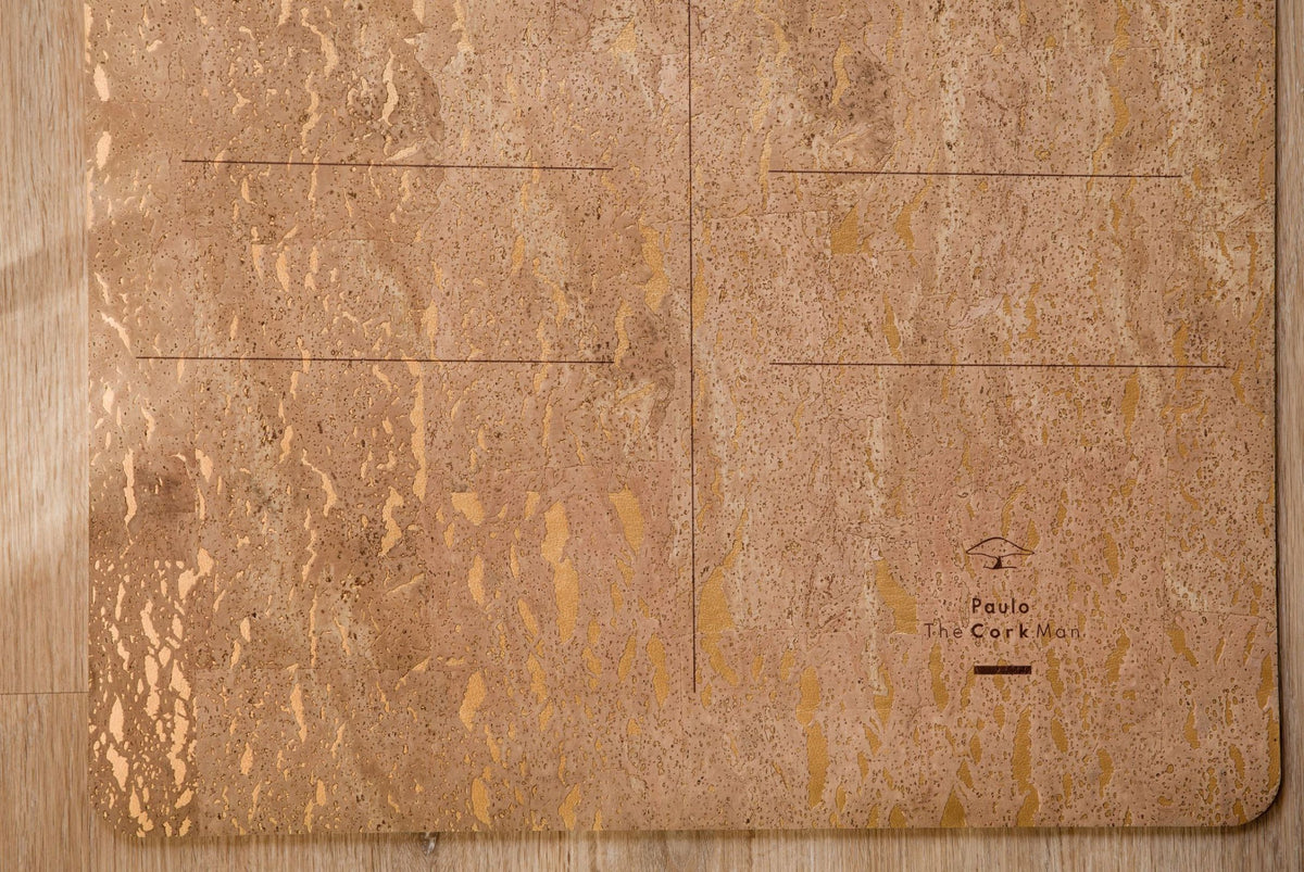 OPHIR - THE GOLD EDITION - Luxury Portuguese Cork Yoga Mat - sob encomenda