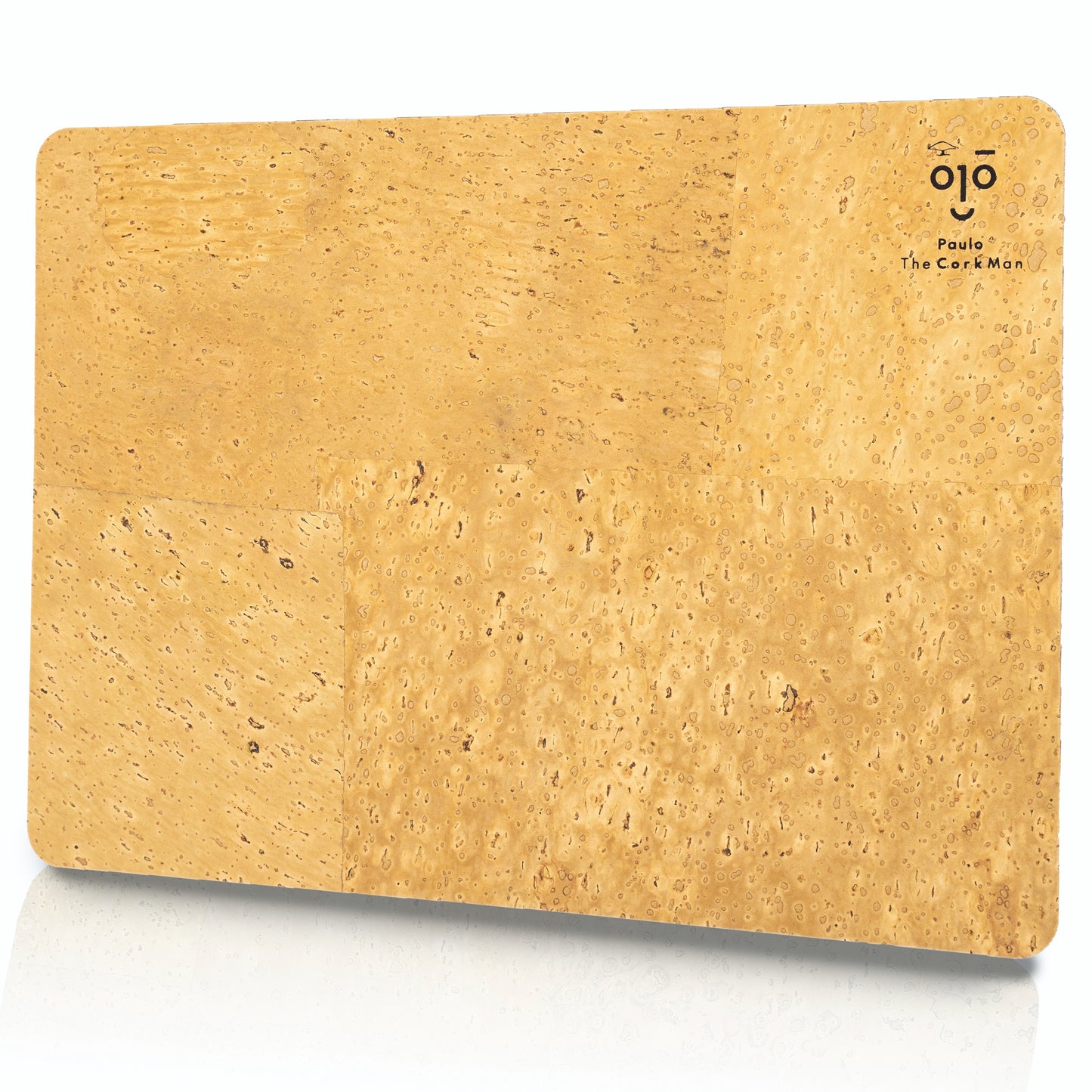 Mousepad de cortiça natural, antiderrapante, resistente a líquidos - 280×200 mm