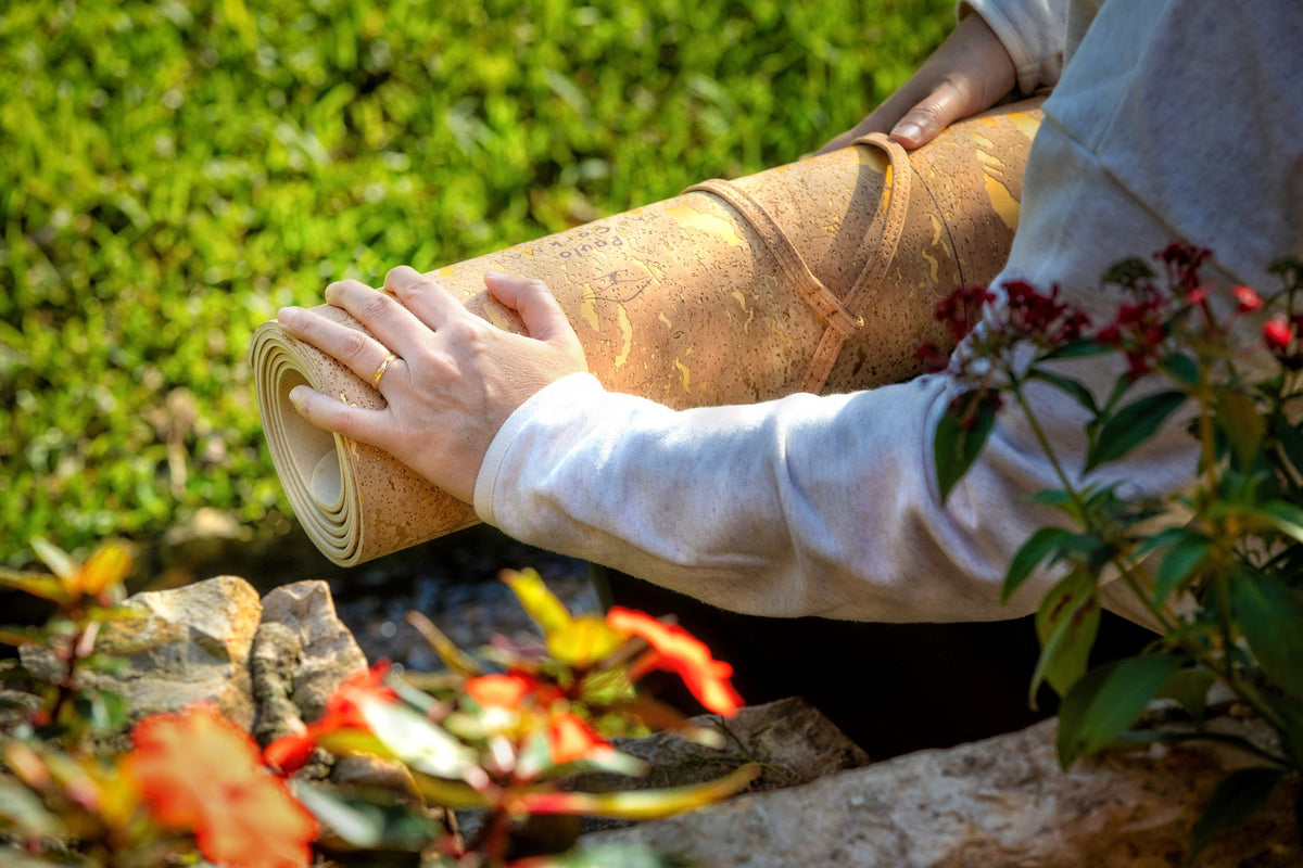 OPHIR - THE GOLD EDITION - Luxury Portuguese Cork Yoga Mat - sob encomenda